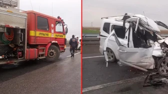 Mardin'de kamyonet ile kamyon çarpıştı: 1 ölü