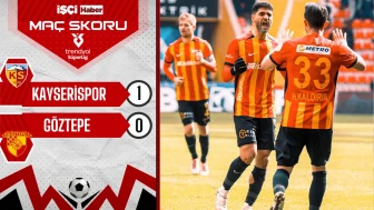 Kayserispor, Göztepe'yi 1-0 mağlup etti