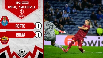 Porto ve Roma, Zeki Çelik'in gol attığı maçta 1-1 berabere kaldı