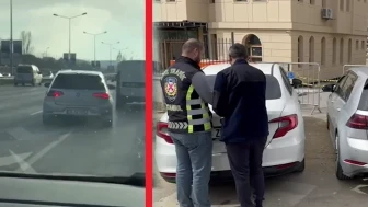 Çekmeköy'de trafik magandasına para cezası ve gözaltı!