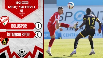 Boluspor, İstanbulspor engelini tek golle geçti