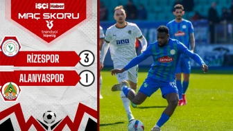 Rizespor, Alanyaspor karşısında 3 puanı 3 golle aldı