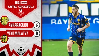 Ankaragücü, Yeni Malatyaspor karşısında 3 puanı 3 golle aldı