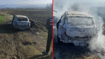 Sakarya'da intihar girişimi! Otomobilde kendini yaktı