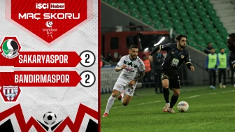 Sakaryaspor ve Bandırmaspor 2-2 berabere kaldı!