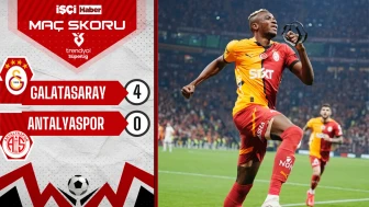 Galatasaray, Antalyaspor'u 4-0 mağlup etti!