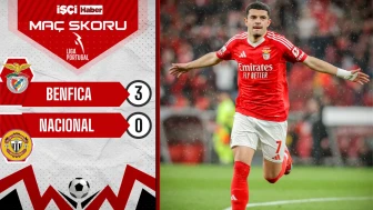 Benfica, Nacional'ı 3-0 mağlup etti!