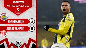 Fenerbahçe, Antalyaspor'u 3-0 mağlup etti!