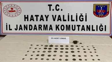 Hatay'da evinde 55 sikke bulunan şüpheli gözaltına alındı