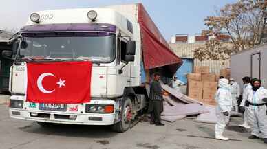 KABİL - Türkiye'den gönderilen yardım paketleri, Afganistan'a teslim edildi