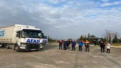 Tekirdağ'dan Ukrayna'ya 5 tır insani yardım gönderildi