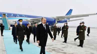 Azerbaycan Cumhurbaşkanı Aliyev Ankara'da