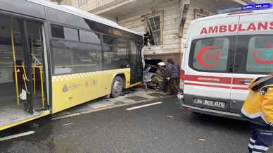 İSTANBUL - Beykoz'da İETT otobüsünün karıştığı zincirleme trafik kazasında 6 kişi yaralandı