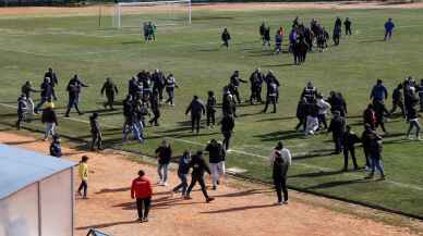 Muğla'da amatör lig maçında kavga çıktı