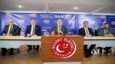 Saadet Partisi Genel Başkanı Karamollaoğlu, Antalya'da partililerle buluştu: