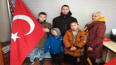 Savaştan kaçan Ukraynalı aile Zonguldak'ta misafir ediliyor