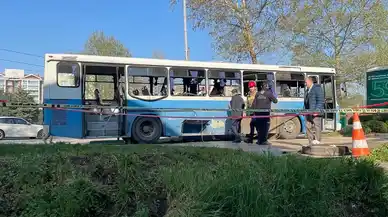 Bursa'da infaz koruma memurlarını taşıyan servisin geçişi sırasında patlama