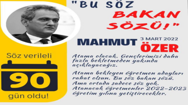 Öğretmenler tam 90 gündür bekliyor