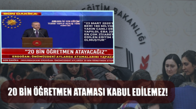 20 bin atama kabul edilemez! Sosyal medya ayağa kalktı