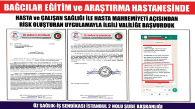 Öz Sağlık-İş Sendikası'ndan Bağcılar Eğitim Araştırma Hastanesine tepki çığ gibi büyüyor