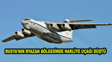 Rusya'nın Ryazan bölgesinde nakliye uçağı düştü