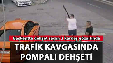 Yol kavgasında pompalı dehşeti!