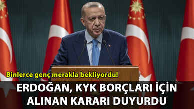 KYK borçları için karar: Cumhurbaşkanı Erdoğan duyurdu!