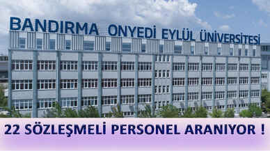 Onyedi Eylül Üniversitesi sözleşmeli personel arıyor