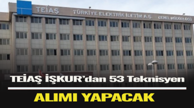 TEİAŞ'tan 53 Teknisyen alımı