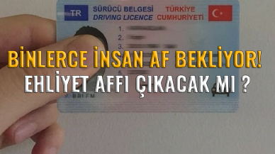 Binlerce insan af bekliyor! Ehliyet affı çıkacak mı ?