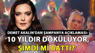 Demet Akalın'dan şampanya açıklaması: 'Şimdi mi battı?'