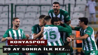 Konyaspor ilki yaşadı