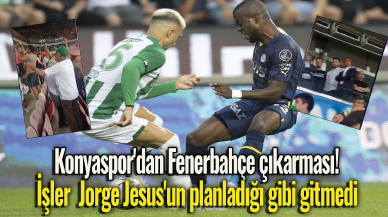 Konyaspor'dan Fenerbahçe çıkarması!  İşler  Jorge Jesus'un planladığı gibi gitmedi