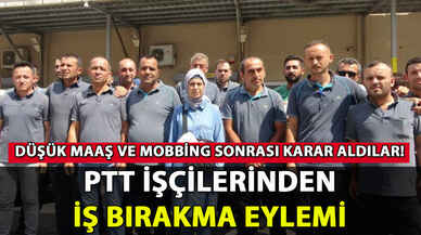 PTT işçilerinden iş bırakma eylemi