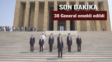 Son dakika.. 38 General emekli edildi