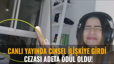 Canlı yayında cinsel ilişkiye girdi: Cezası adeta ödül oldu!