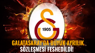 Galatasaray'da büyük ayrılık: Sözleşmesi feshedildi!