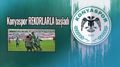 Konyaspor rekorlarla başladı