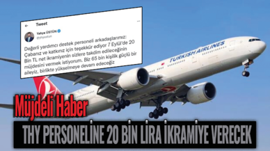 THY personeline 20 bin lira ikramiye verecek