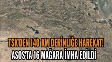 TSK'den 140 km derinliğe harekat! Asos'ta 16 mağara imha edildi