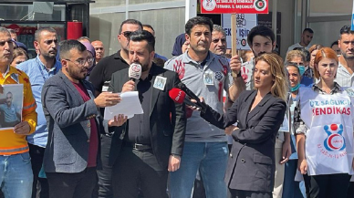 Tuğrul Okudan'ın annesinin görev yaptığı hastanede kanlı üniformalı protesto