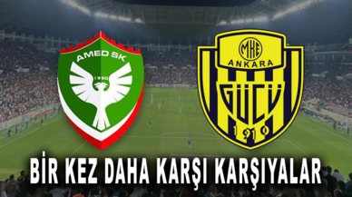 Amedspor ve MKE Ankaragücü bir kez daha karşı karşıya