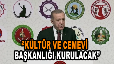 Cumhurbaşkanı Erdoğan'dan Alevi-Bektaşilere müjde