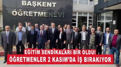 Eğitim sendikaları bir oldu! Öğretmenler 2 Kasım’da iş bırakıyor