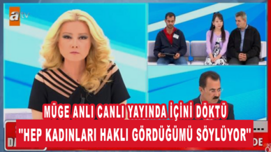 Müge Anlı canlı yayında içini döktü: ''Hep kadınları haklı gördüğümü söylüyor''