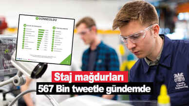 Staj mağdurları 567 Bin tweetle gündemde