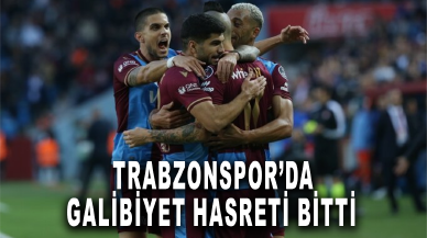 Trabzonspor'da galibiyet hasreti bitti