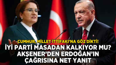 Erdoğan İYİ Parti'yi masadan kaldıracak mı? Akşener'den net yanıt!