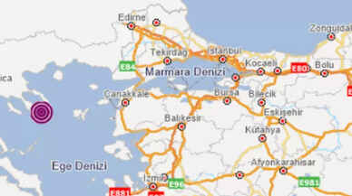 Ege'de korkutan deprem