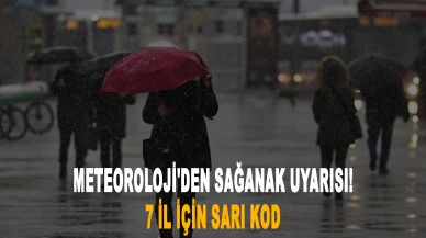 Meteoroloji'den sağanak uyarısı! 7 il için sarı kod